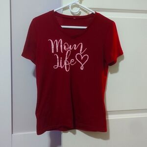 Short sleeve mom shirt